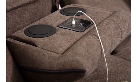 Mozart Çift Kişilik TV Kanepe+Pion+Ses Sistemi