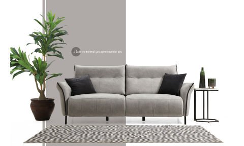 Mozart Modern Üçlü Koltuk