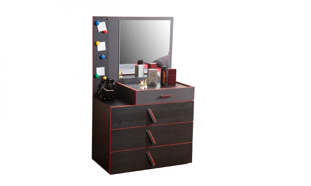 Gamer Genç Odası Aynalı Şifonyer