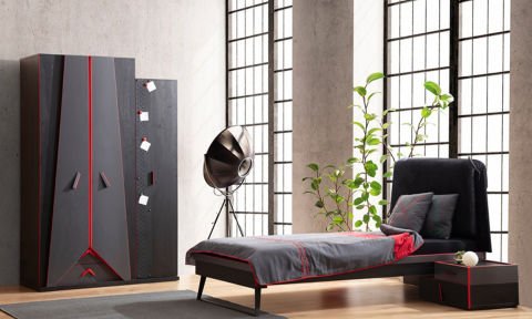 Gamer Genç Odası 120*200 Başlıklı Karyola