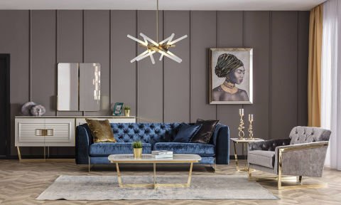 Gloria Chester Modern Koltuk Takımı (4+3+1+1)