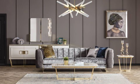 Gloria Chester Modern Koltuk Takımı (4+3+1)