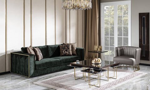 Gloria Chester Modern Koltuk Takımı (4+3)