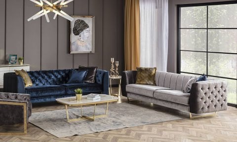 Gloria Chester Modern Koltuk Takımı (4+3)