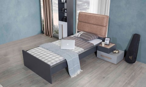City Genç Odası Takımı (3 Kapılı Dolap * 100-200 Başlıklı Karyola* Komodin)