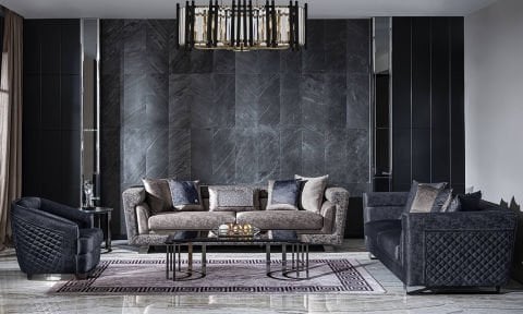 Lion Chester Modern Koltuk Takımı (4+3+1)