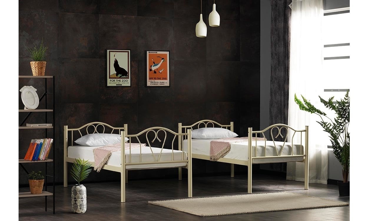 Toronto Metal Ferforje Tek Kişilik Karyola 100*200 cm