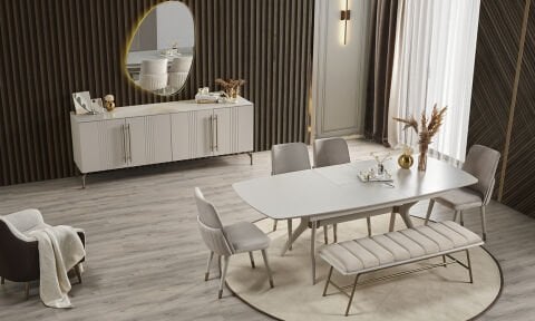 Eva Natura MDF Yemek Odası Takımı