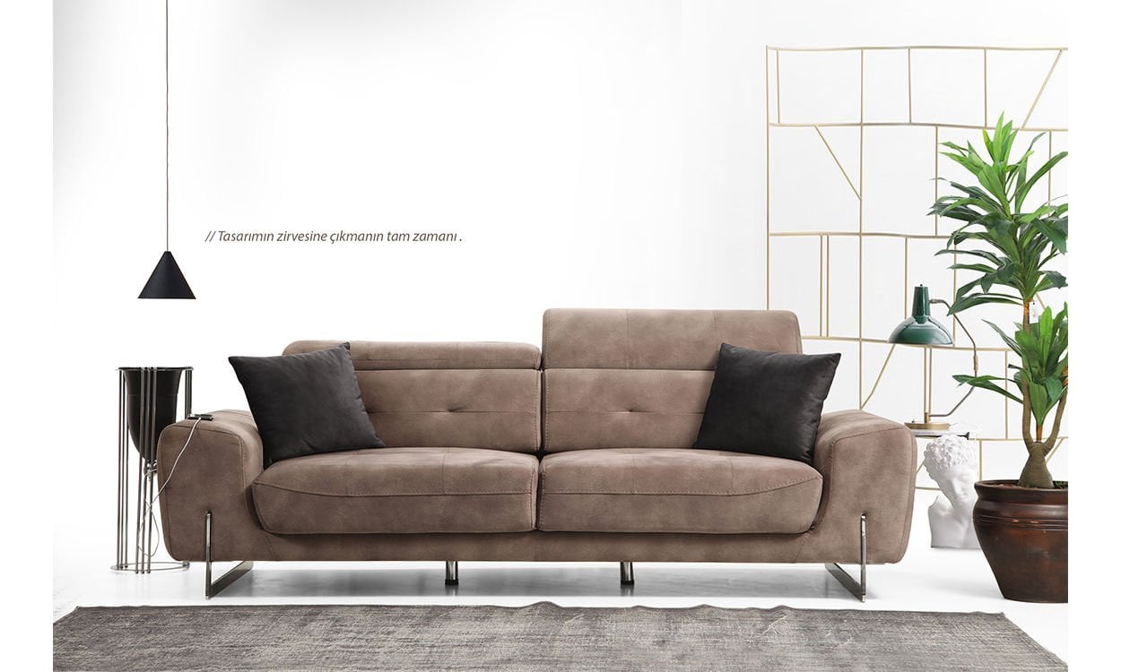 Lora Modern Üçlü Koltuk