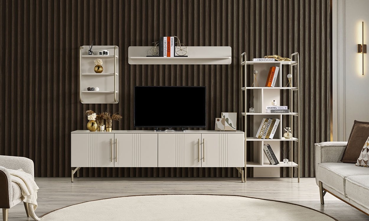 Eva Natura Kitaplıklı Tv Ünitesi