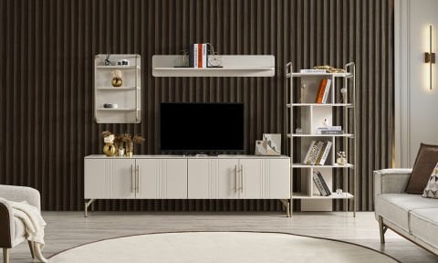 Eva Natura Kitaplıklı Tv Ünitesi