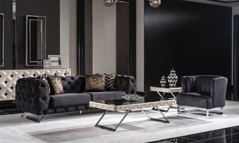 Asus Chester Modern Üçlü Koltuk