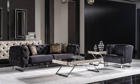 Asus Chester Modern Üçlü Koltuk