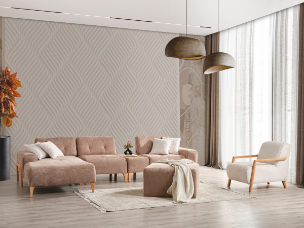 Rolex Köşe Koltuk Seti(Köşe+Üçlü+Berjer+Puf)