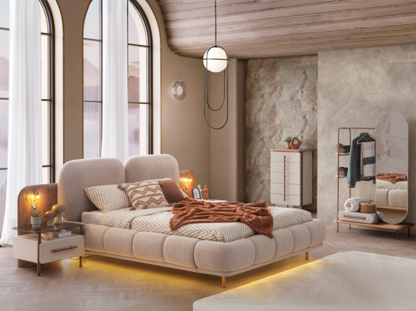 Lodos Yatak Odası(Bazalı Karyola)