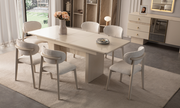 Tetra Yemek Odası(Masa ve 6 Sandalye)