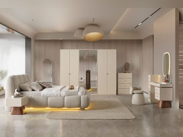 Crown Yatak Odası (Puf)