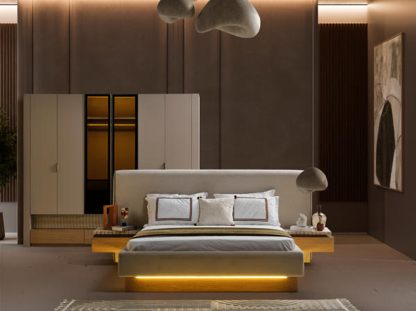 Angela Yatak Odası(Bazalı Karyola)