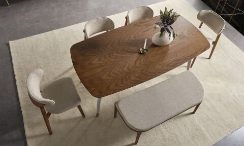 Viola 4 Sandalye 1 Bench