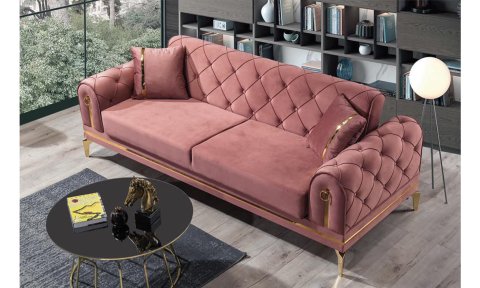 Melis Bahar Modern Koltuk Takımı (3+3+1+1)