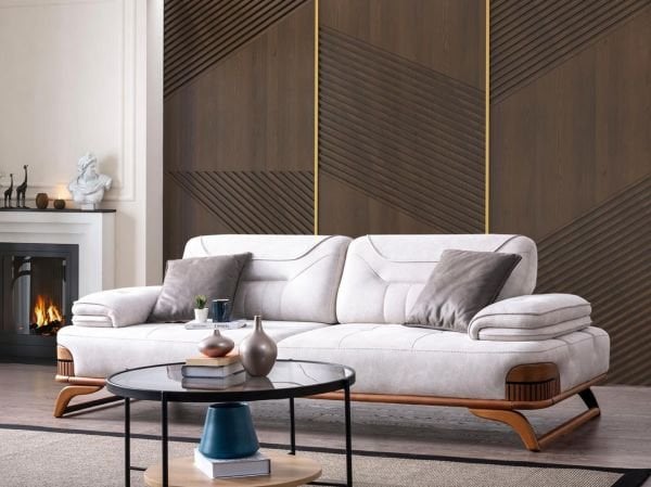 Jaguar Koltuk Takımı(Üçlü Koltuk+Sehpa ve Ayak Dinlendirmeli)