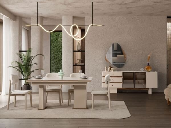 İstanbul Yemek Odası ( masa + 6 sandalye )