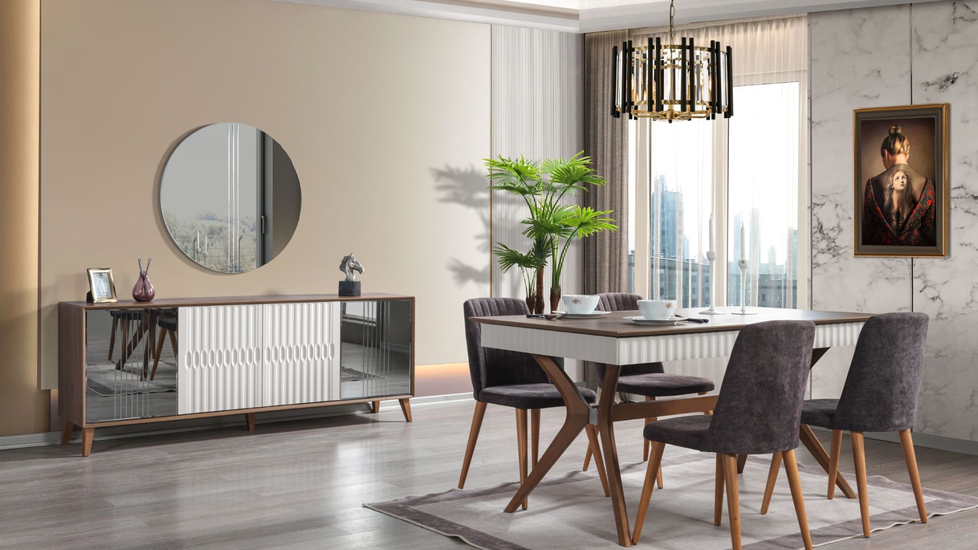 Naturel Yemek Odası (Takım)