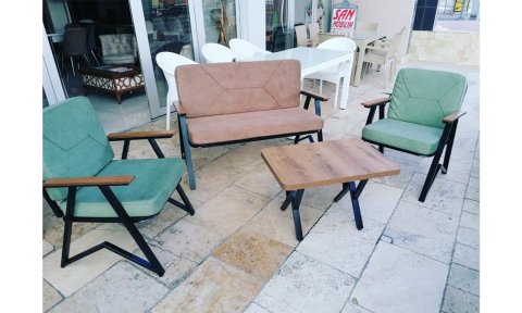 Melisa 2+1+1+Sehpa Bahçe Mobilyası (Salon, Balkon, Cafe Ofis)