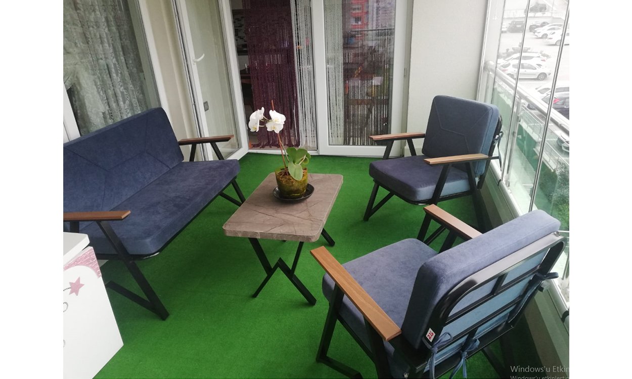 Melisa 2+1+1+Sehpa Bahçe Mobilyası (Salon, Balkon, Cafe Ofis)