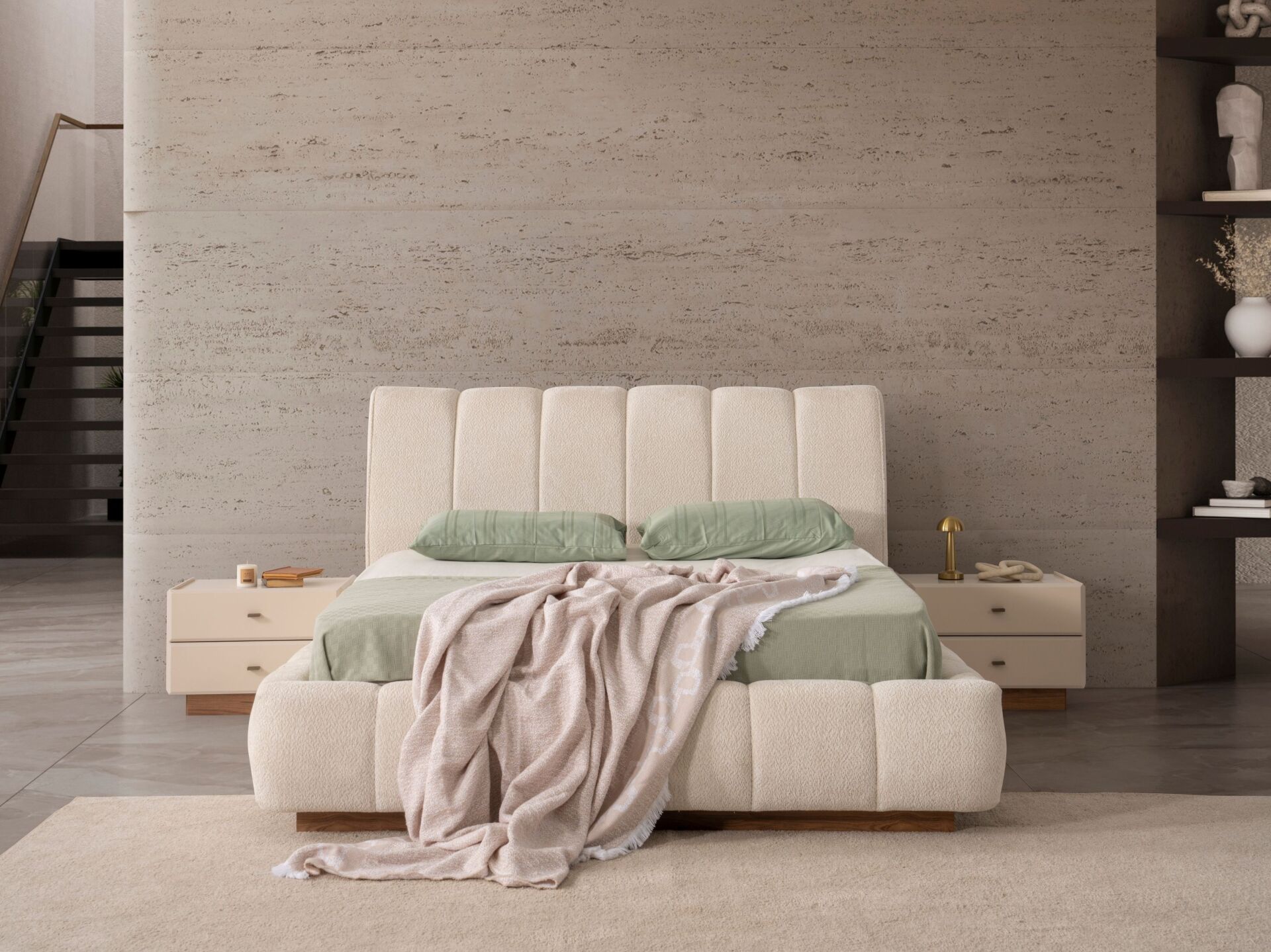 İstanbul Yatak Odası ( bazalı karyola )