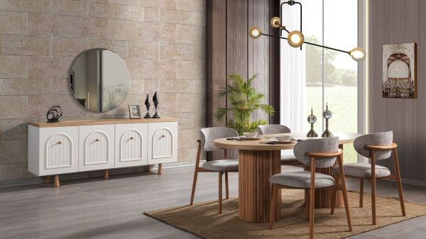 Gold Yemek Odası (Masa ve 6 Sandalye)