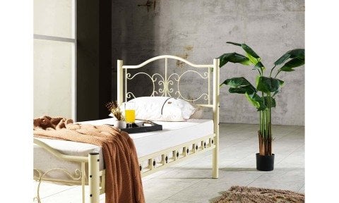 Perra Metal Ferforje Tek Kişilik Karyola 120*200 cm