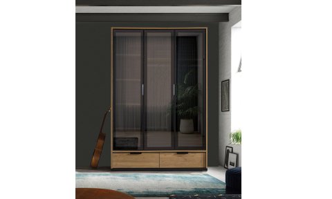 Kolezyum Dışbudak Genç Odası Takımı (3 Kapılı Reflekte Dolap, Komodin, 100*200 cm Başlıklı Karyola)