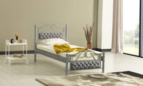 Pares 90*190 cm Tek Kişilik Metal Ferforje  Karyola