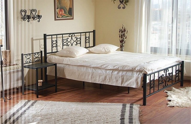 Simona Metal Ferforje Tek Kişilik Karyola 120*200 cm