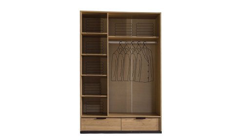 Kolezyum Dışbudak Genç Odası (3 Kapılı Reflekte Dolap)