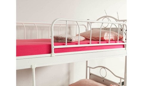 Mabel Metal Ahşap Tek Kişilik Ranza 90*190 cm