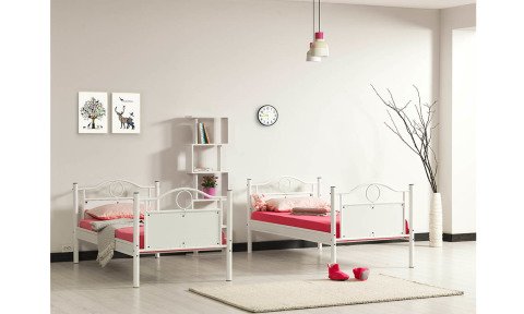 Mabel Metal Ahşap Tek Kişilik Ranza 90*190 cm