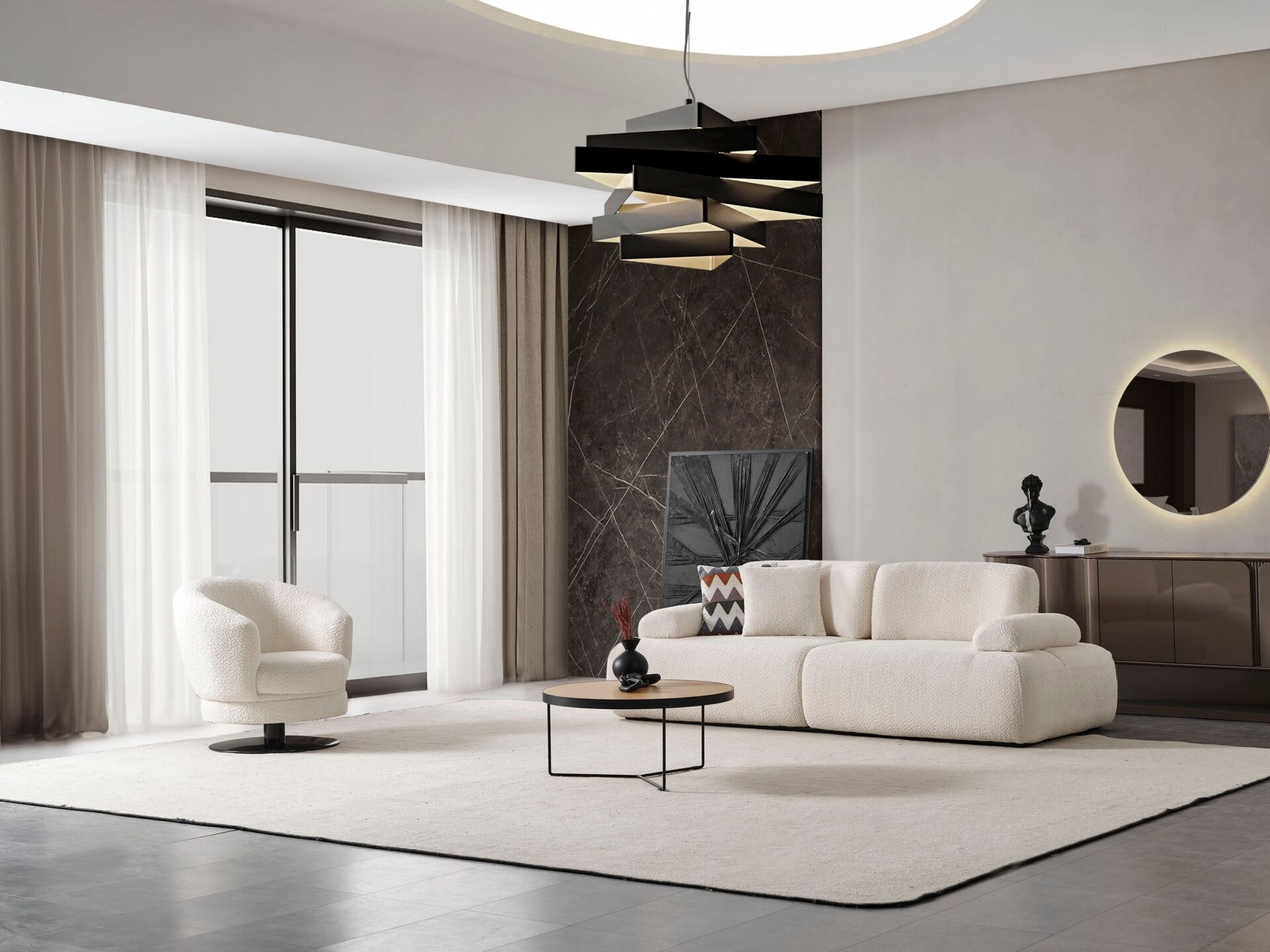 Mocca ( puffy ) Koltuk Takımı ( 3+1 )