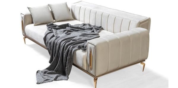 Zümrüt Modern Üçlü Koltuk