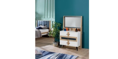 Pablo Genç Odası Aynalı Şifonyer