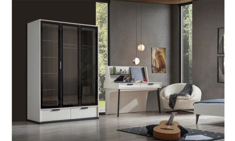 Kolezyum Ay Genç Odası (3 Kapılı Reflekte Dolap)