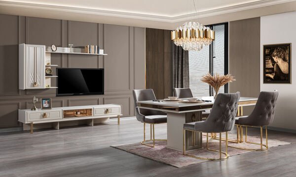 Sedef Yemek Odası Takımı (6 Adet Sandalye)