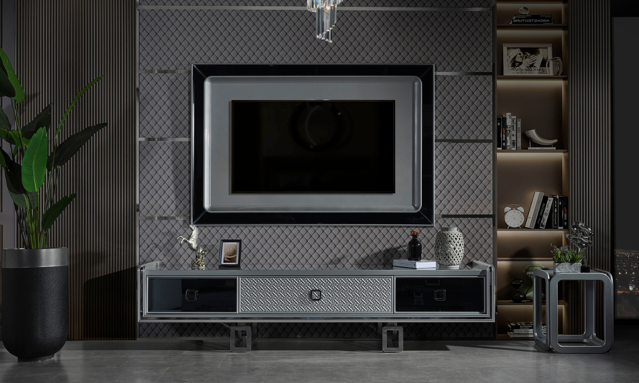 Class Gümüş TV Ünitesi