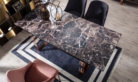 Quadro Yemek Masası ve 6 Sandalye