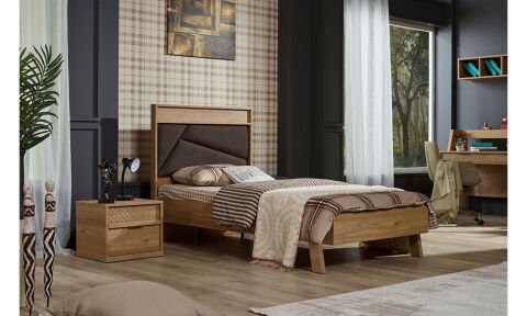 Pablo Genç Odası Takımı (3 Kapılı Dolap *100*200 Karyola * Komodin)