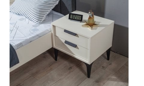 Kolezyum Ay Genç Odası Takımı (3 Kapılı Relekte Dolap, Komodin, 100*200 cm Başlıklı Karyola)