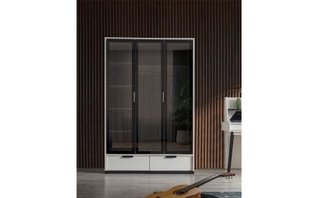 Kolezyum Ay Genç Odası Takımı (3 Kapılı Relekte Dolap, Komodin, 100*200 cm Başlıklı Karyola)