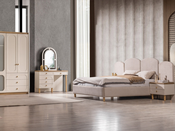 Bohemian Yatak Odası(Bazalı Karyola)