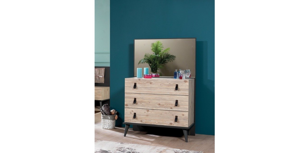 Rodi Soho Genç Odası Aynalı Şifonyer